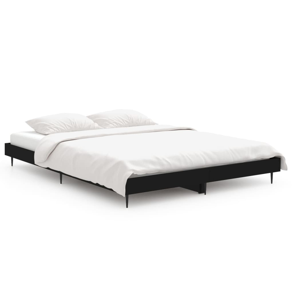 Estructura de cama 135x190 Negro