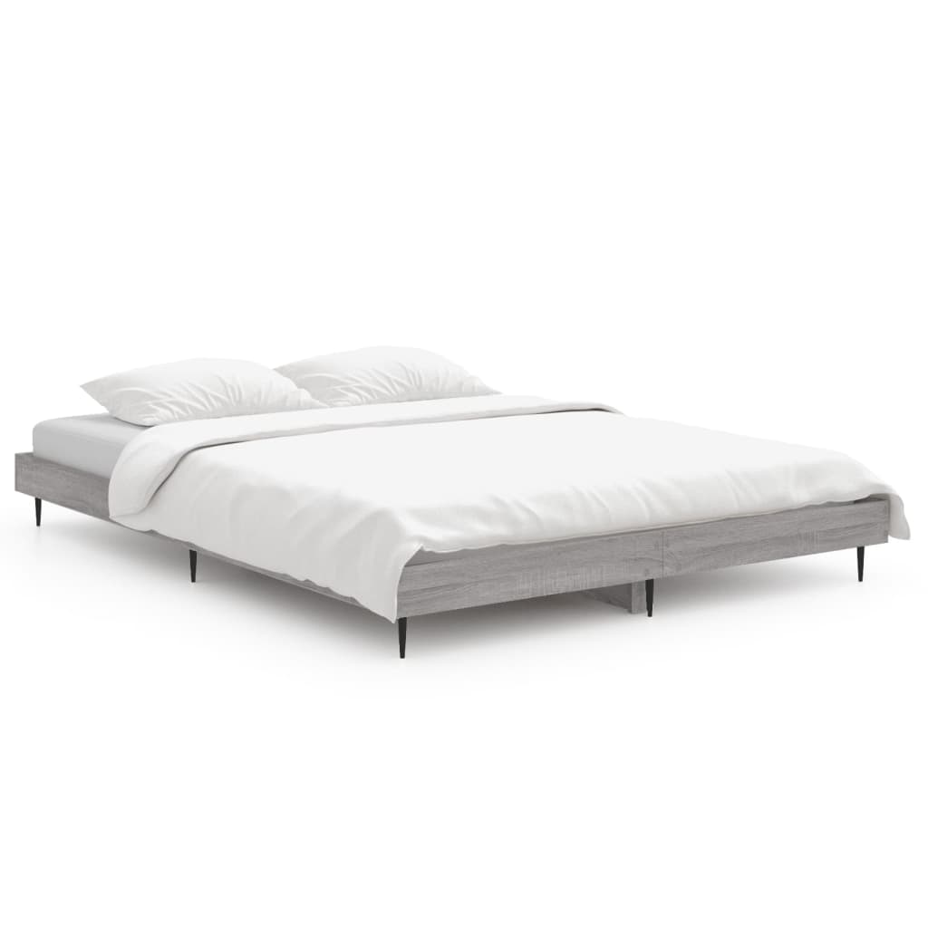 Estructura de cama 135x190 Gris