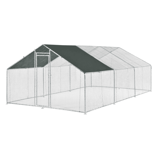 Gaiola de exterior Wels Voladero - 3 x 6 x 2 m - Prata e verde escuro pro.tec