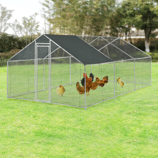Gaiola de exterior Wels Voladero - 3 x 6 x 2 m - Prata e verde escuro pro.tec