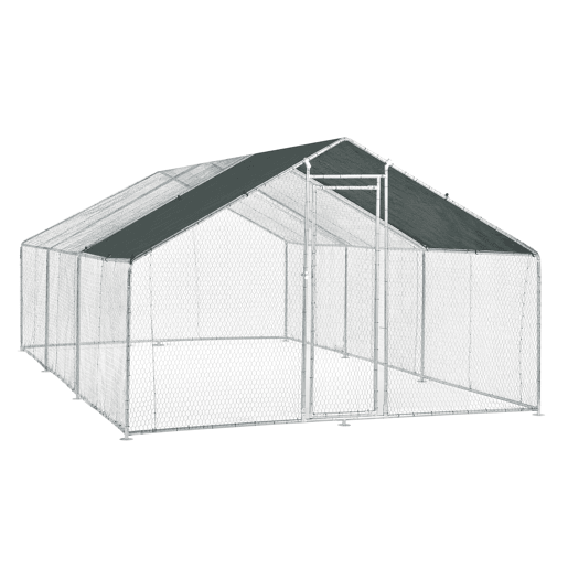 Gaiola de exterior Wels Voladero - 3 x 6 x 2 m - Prata e verde escuro pro.tec