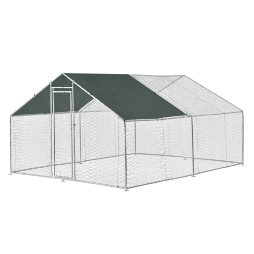Gaiola de exterior Wels Voladero 3 x 4 x 2 m - Prata e verde escuro pro.tec
