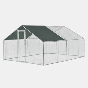 Gaiola de exterior Wels Voladero 3 x 4 x 2 m - Prata e verde escuro pro.tec