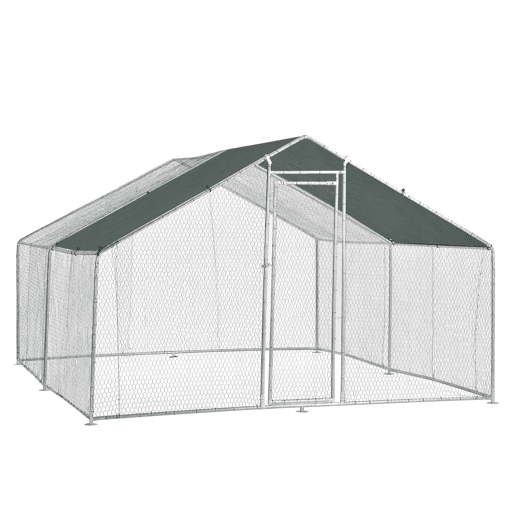 Gaiola de exterior Wels Voladero 3 x 4 x 2 m - Prata e verde escuro pro.tec