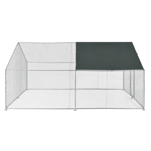 Gaiola de exterior Wels Voladero 3 x 4 x 2 m - Prata e verde escuro pro.tec