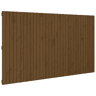 vidaXL Cabeceira de parede 204x3x110 cm pinho maciço castanho-mel