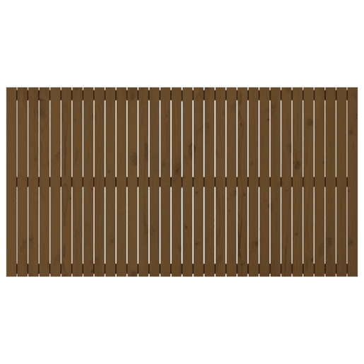 vidaXL Cabeceira de parede 204x3x110 cm pinho maciço castanho-mel vidaXL Cabeceira de parede 204x3x110 cm pinho maciço castanho-mel