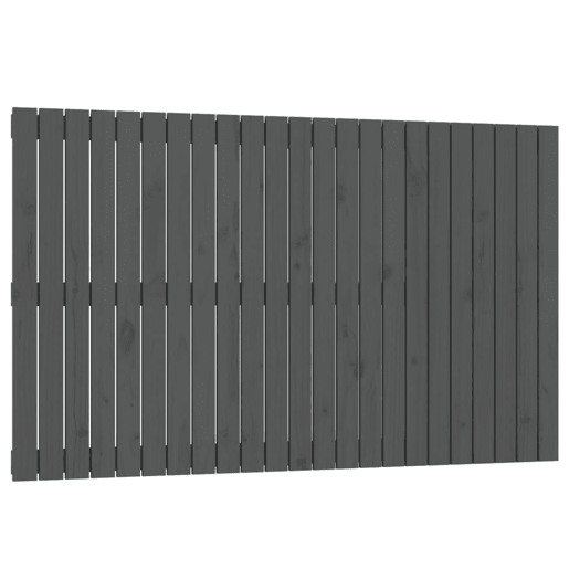 vidaXL Cabeceira de parede 147x3x90 cm madeira de pinho maciça cinza vidaXL Cabeceira de parede 147x3x90 cm madeira de pinho maciça cinza