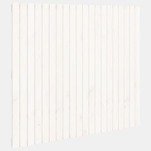 vidaXL Cabeceira de parede 127,5x3x110 cm pinho maciço branco