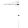Meio guarda-sol Eger semicircular com manivela Ø300 Branco casa.pro