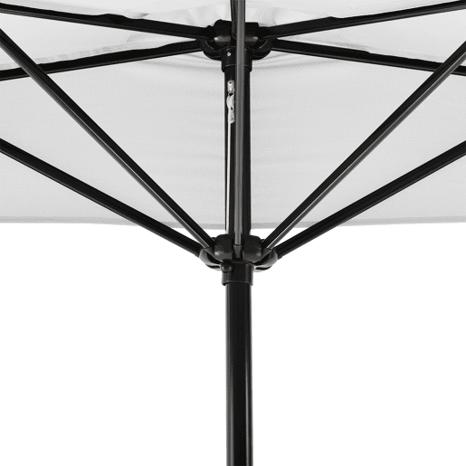Meio guarda-sol Eger semicircular com manivela Ø300 Branco casa.pro Meio guarda-sol Eger semicircular com manivela Ø300 Branco casa.pro