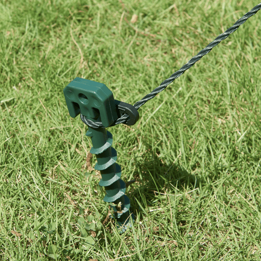 Estufa exterior de alumínio Hunze com grelha de aço e cobertura PE 183 x Ø 160 cm - Verde en.casa