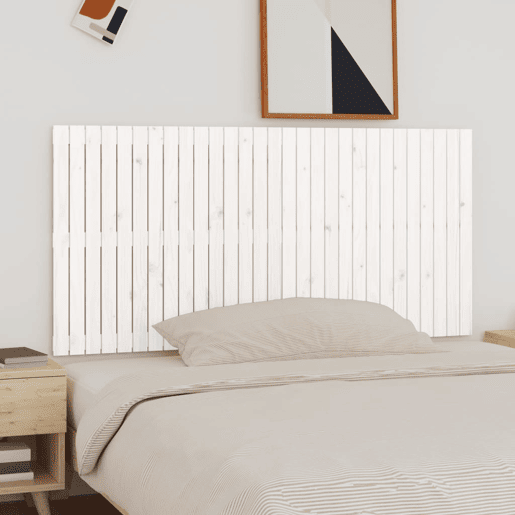 vidaXL Cabeceira de parede 185x3x90 cm madeira de pinho maciça branco vidaXL Cabeceira de parede 185x3x90 cm madeira de pinho maciça branco