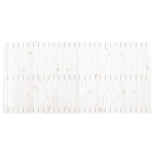 vidaXL Cabeceira de parede 185x3x90 cm madeira de pinho maciça branco vidaXL Cabeceira de parede 185x3x90 cm madeira de pinho maciça branco