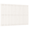 vidaXL Cabeceira de parede 127,5x3x90 cm pinho maciço branco