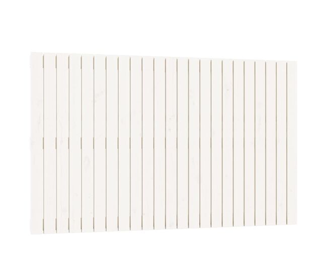 Vidaxl cabecero de cama de pared madera maciza pino blanco 147x3x90 cm