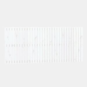 vidaXL Cabeceira de parede 204x3x90 cm madeira de pinho maciça branco