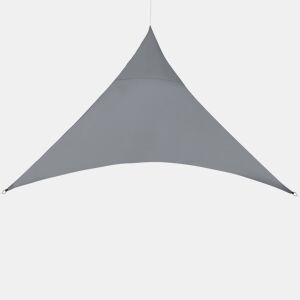 en.casa Toldo vela de sombra de jardim Repelente de água triangular 4m x 4m x 4m cinzento escuro