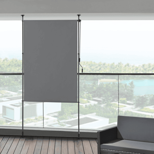 Estore exterior Cimarra em poliéster 120 x 270 x 310 cm cinzento escuro pro.tec