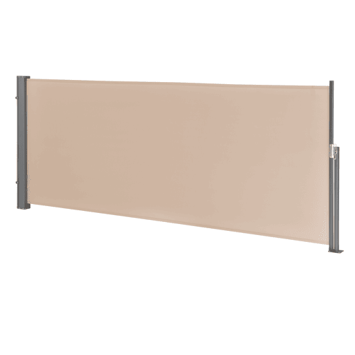 Toldo lateral contra o vento, o sol e a visão Mulhacen Cor de areia 140 x 300cm pro.tec