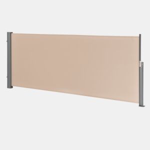 Toldo lateral contra o vento, o sol e a visão Mulhacen Cor de areia 140 x 300cm pro.tec