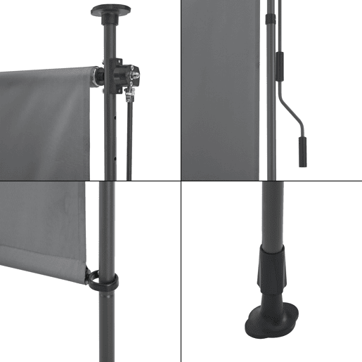 Estore exterior Cimarra em poliƩster 200 x 270 x 310 cm cinzento escuro pro.tec Estore exterior Cimarra em poliƩster 200 x 270 x 310 cm cinzento escuro pro.tec