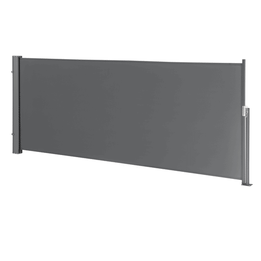 Toldo lateral - Exterior - Vento, sol e visão - Cobertura de proteção - Cinzento - 100 x 300cm