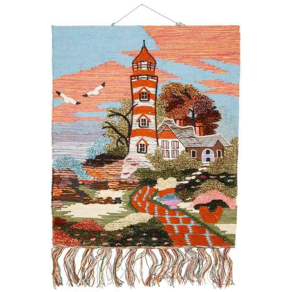 Tapiz de yute tejido decorativo 80x100cm