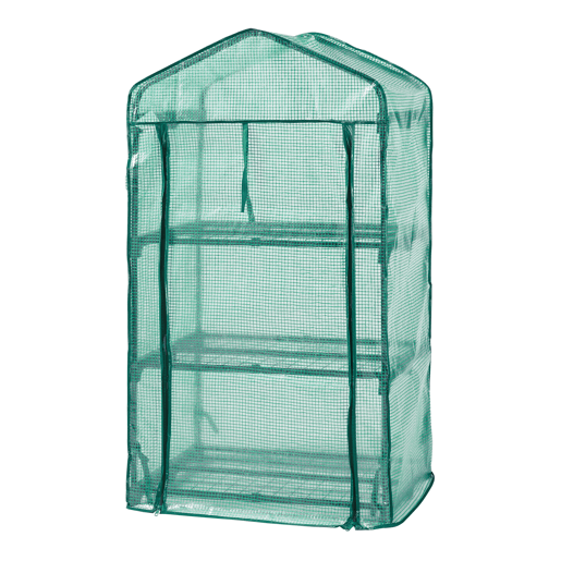 Estufa de chapa Chaam com porta de aço e PE 125x69x49cm - Verde en.casa