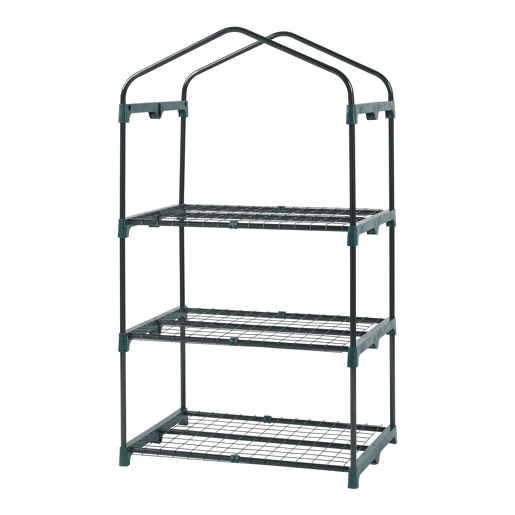 Estufa de chapa Chaam com porta de aço e PE 125x69x49cm - Verde en.casa