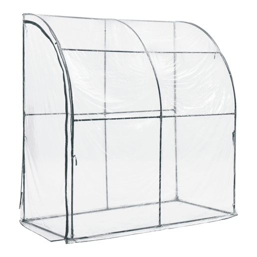 Estufa de jardim Juta aço PVC 100x200x215 cm transparente en.casa