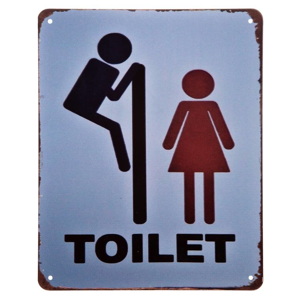Placa de pared de metal blanca 25x0,6x20