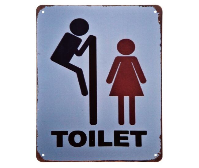 Placa de pared de metal blanca 25x0,6x20