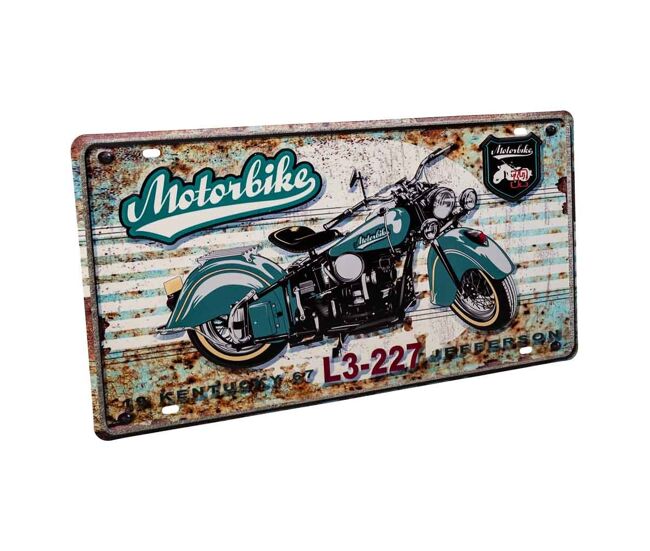 Placa de metal 22x42x1