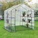 Invernadero de jardín Grünau acero PVC Invernadero de jardín Grünau acero PVC Transparente