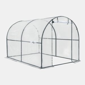 Estufa túnel de jardim Grünwald aço PVC 200x300x190 cm en.casa