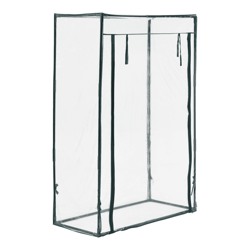 Estufa de jardim Terzigno PVC aço 100x50x150 cm transparente en.casa