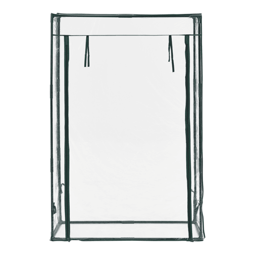 Estufa de jardim Terzigno PVC aço 100x50x150 cm transparente en.casa