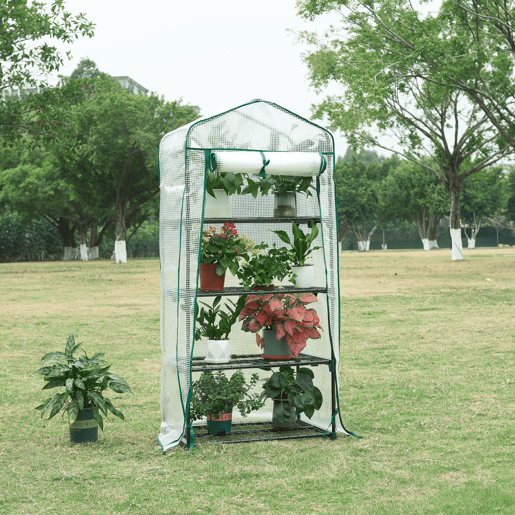 Estufa de chapa Chaam com porta de aço e PE 158x69x49cm - Branco en.casa