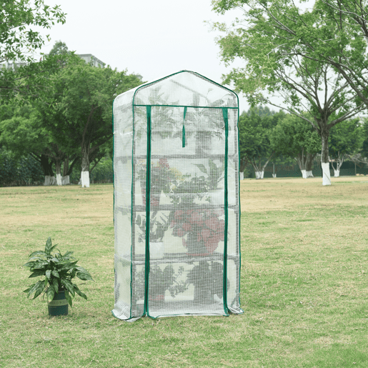 Estufa de chapa Chaam com porta de aço e PE 158x69x49cm - Branco en.casa