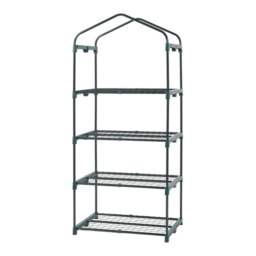Estufa de chapa Chaam com porta de aço e PE 158x69x49cm - Branco en.casa
