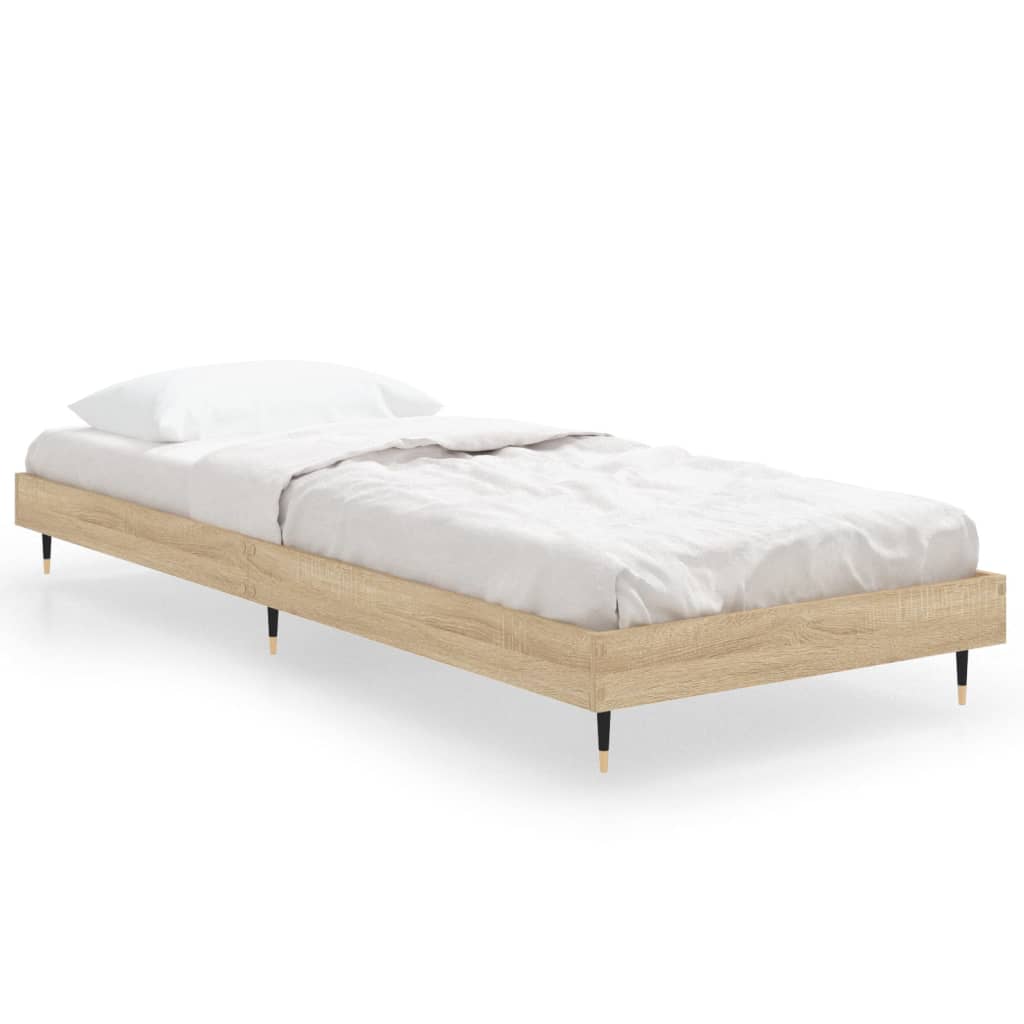 Estructura de cama 75x190 Roble