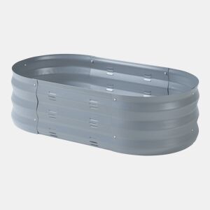 Huerta urbana Alfedena oval aço 90x50x25cm - Antracite casa.pro