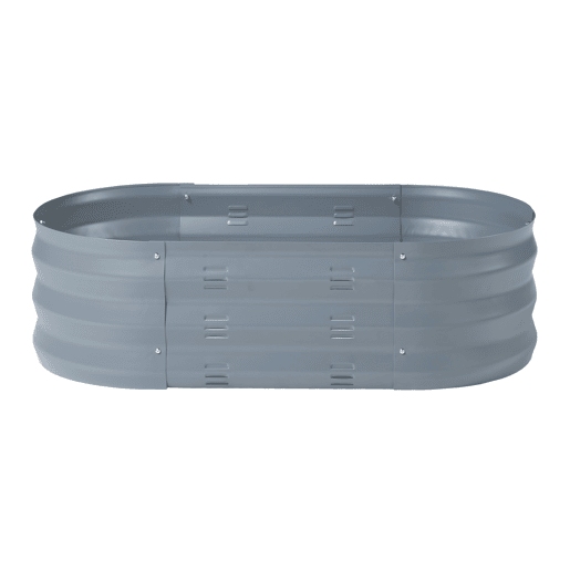 Huerta urbana Alfedena oval aço 90x50x25cm - Antracite casa.pro