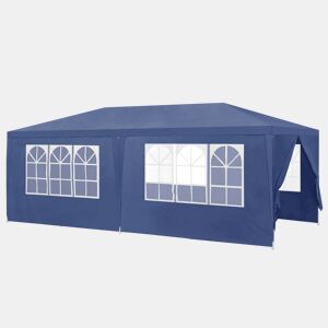 Tenda Pavilhão de jardim Wedau metal 600 x 300 x 255 cm azul escuro casa.pro