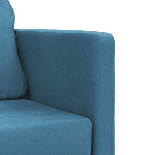 vidaXL Sofá-cama sem pés 122x204x55 cm veludo azul