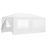 Tenda pavilhão de jardim Wedau metal 600 x 300 x 255 cm branco casa.pro