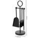 Set 4 herramientas de metal para la chimenea de metal Set 4 herramientas de metal para la chimenea de metal Negro