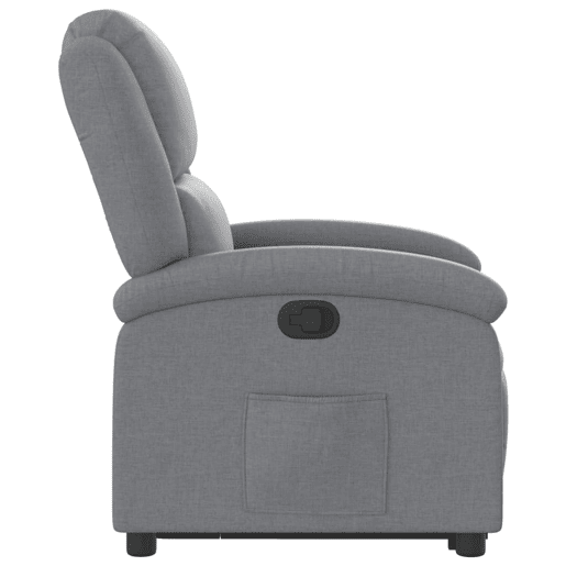 vidaXL Poltrona reclinável elevatória tecido cinzento-claro vidaXL Poltrona reclinável elevatória tecido cinzento-claro