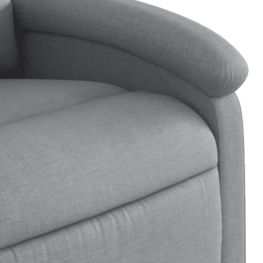 vidaXL Poltrona reclinável elevatória tecido cinzento-claro vidaXL Poltrona reclinável elevatória tecido cinzento-claro